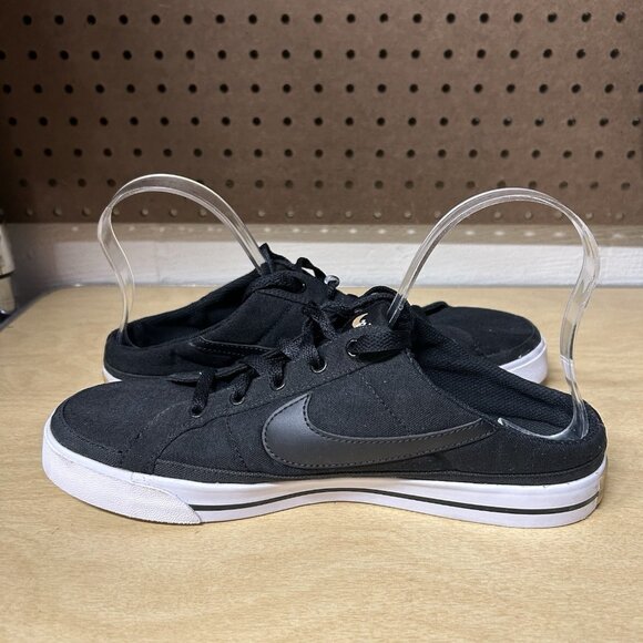 NikeCourt Legacy Mule Black White Slip-On Shoes Women’s Size 10 (DB3970-001) - Picture 6 of 9